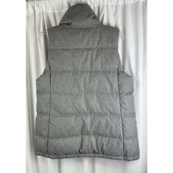 Old Navy Canvas Puffer Vest Gray M gorpcore cold weather 64-05, NWT - Picture 6 of 16